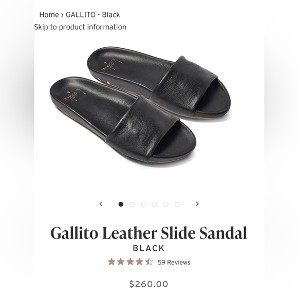 Beek Gallito Leather Slide Sandal (Color Black) - Picture 2 of 8